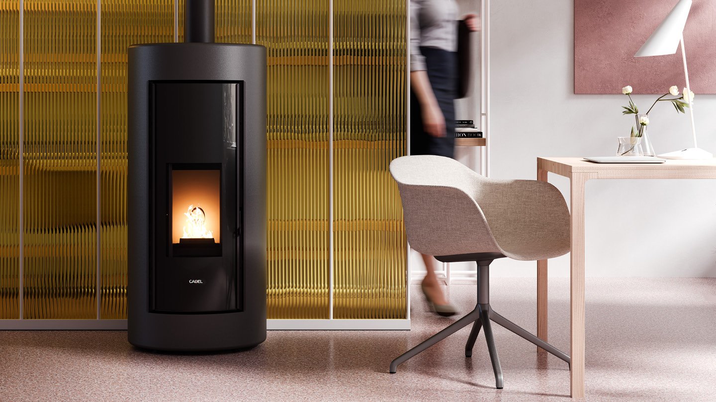 Stufe a pellet moderne ventilate
